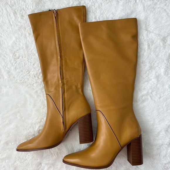 Mango Shoes - Mango tan and brown tall boots